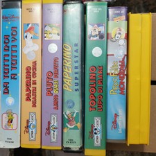 7 videocassette disney originali
