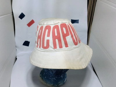 VINTAGE Acapulco ''76'' Mexico  Souvenir CANVAS Soft Fabric Bucket Hat  1976