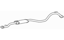 Centre Exhaust Middle Silencer for Renault Kadjar TCe 130 1.2 (2015-2017)