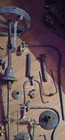 LOT of Antique Old Brass Metal Gas Lamp Arm Electric Light Fixture Sconce  Parts — photo 4