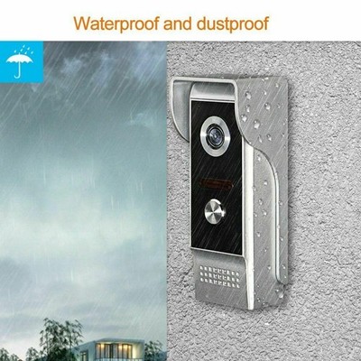 10inch LCD IR Two-way Intercom Monitor Doorbell Video Phone House Outdoor Camera