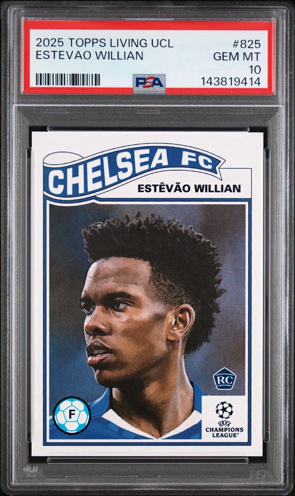 PSA 10 Estevao Willian Living Set 2025 UEFA Club Competitions /3198 MINT #825 view 1