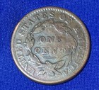 1833 United States Large Cent Matron Head (1816-1835) Very Good Condition Rare  — photo 2