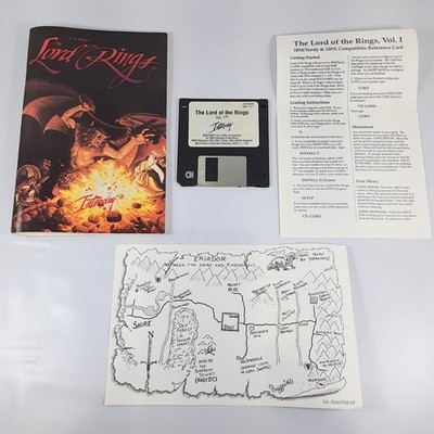 Interplay The Lord of the Rings Vol 1 PC Game 3.5'' Floppy Disk Untested Vtg 1990