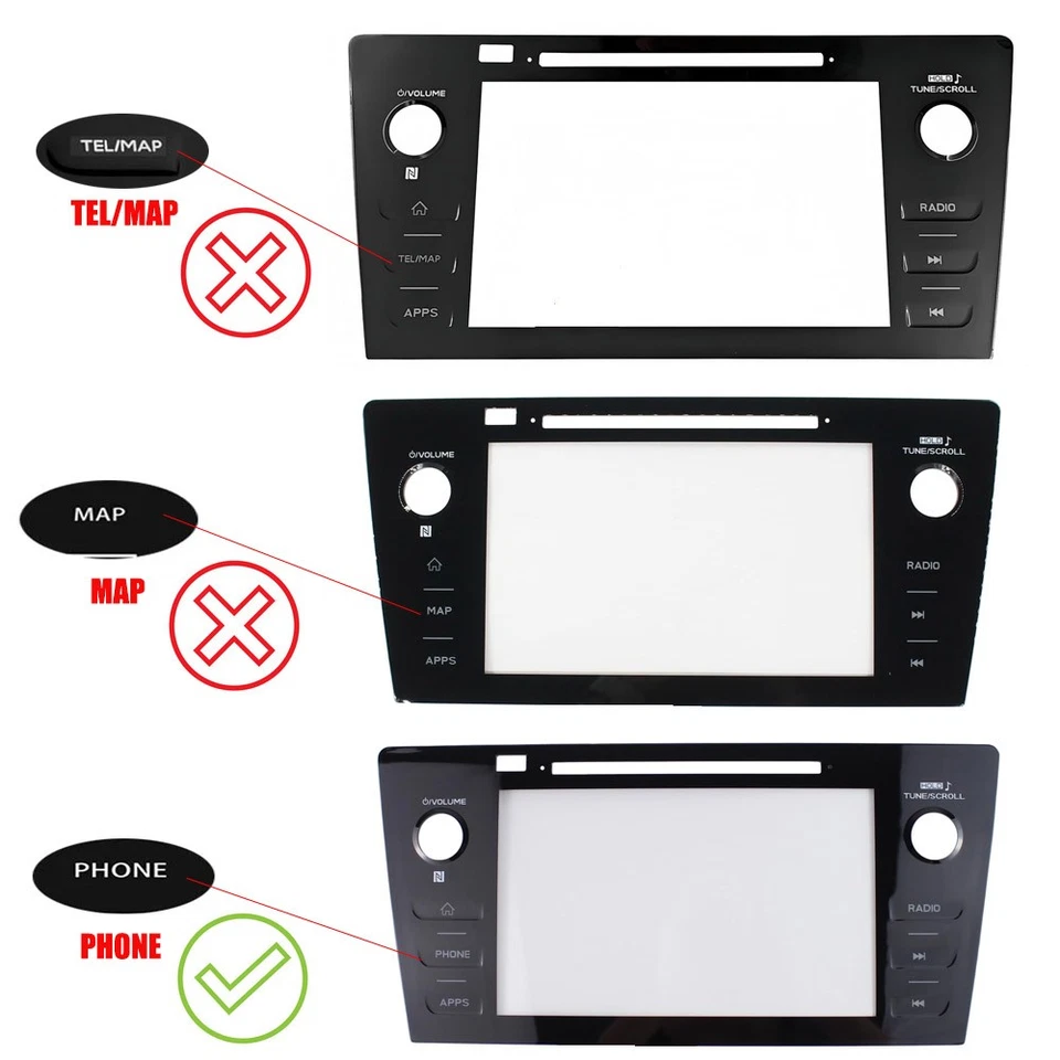 Radio digitalizador de pantalla táctil (teléfono) para Subaru Legacy & Outback 2018 2019 Foto 2 de 4