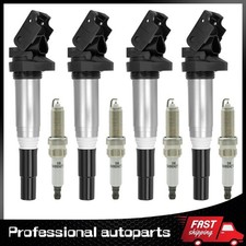Juego de 4 bobinas de encendido y bujías UF667 para BMW 128i 328i 330i 528i 530i X3