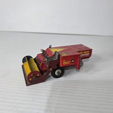 Vintage Marx Tin Co-op Combine Friction Toy Red Farm Equipment Made In Japan