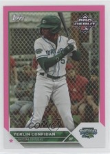2023 Topps Pro Debut Fuchsia Foil 24/199 Yerlin Confidan #PD-142 uk2