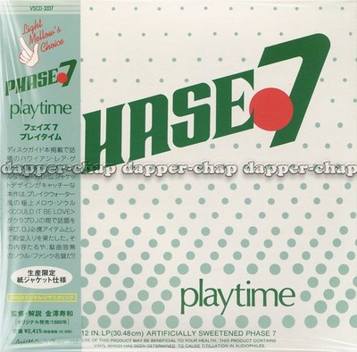Phase 7 ~ ''Playtime'' ~ NEW & FACTORY SEALED Japan Mini-LP Sleeve CD inc OBI etc