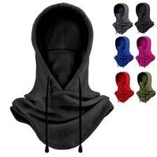 Winter Thermal Fleece Balaclava Ski Face Mask Cold Weather Neck Warm Scarf Hood