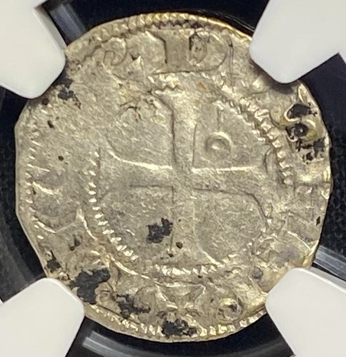 Richard I The Lionheart 1189-1199 FRANCE ENGLAND Crusader Silver Denier Coin NGC