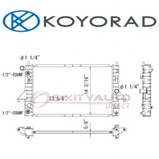 Koyorad Radiator for 1994-2002 Saturn SC1 - Cooler Cooling Antifreeze ah