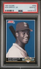 KEN GRIFFEY JR 1991 SCORE “THE FRANCHISE” PSA 10 ! *FRESHLY GRADED LOW POP JR !