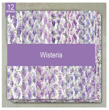 Wisteria - Craft Paper - 12 Sheets - 6"x6" - 160gsm - Scrapbooking