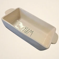 Rae Dunn Yum Bread Baking Dish Ceramic Farmhouse 