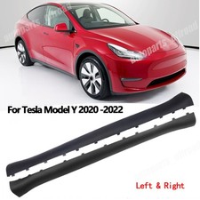 For Tesla Model Y 2020-2022 Lower Side Skirt Rocker Molding Covers Pair Set
