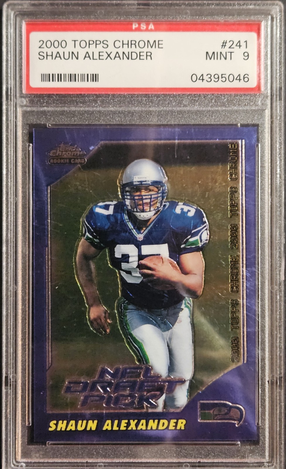 2000 Topps Chrome #241 Shaun Alexander Rookie RC SP /1650 Seahawks PSA 9 MINT
