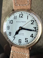 Vint. Bulova Accutron “railroad approved” 1960s/tuning fork/men’s watch/exellent