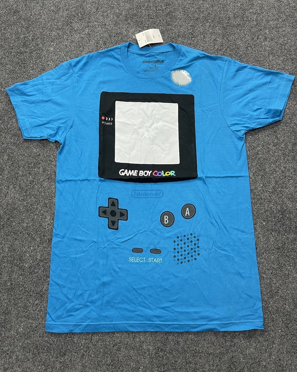 2015 Nintendo Gameboy Color T Shirt Adult Large Blue Retro 90s Y2K