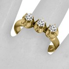 10k Solid Yellow Gold Genuine Lab Grown Diamond Ring 4 to 9 — photo 4