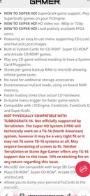 Super HD System 3 Pro Turbografx  TG-16 Console Add-on Terra Onion