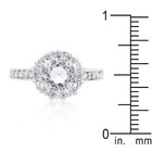 Bella Birthstone Engagement Ring in Clear Size 5 — photo 4