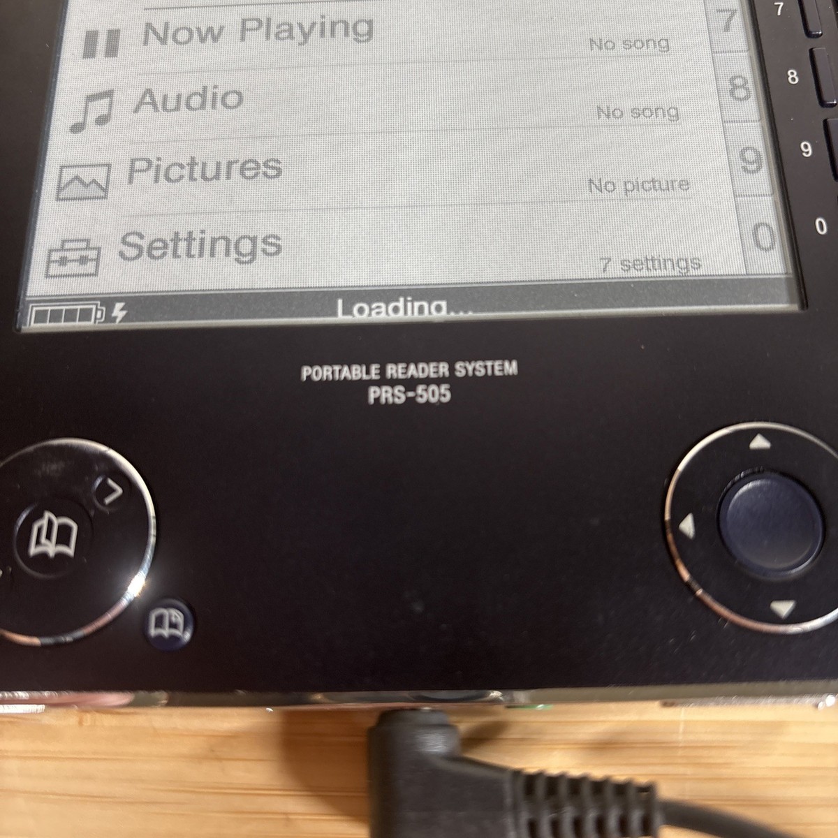 Sony Reader PRS 505 250MB, 6in - Blacks needs NEW BATTERY-Working