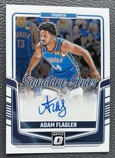 2024-25 Donruss Optic Adam Flagler Signature series SP Card SS-FLG Auto OKC