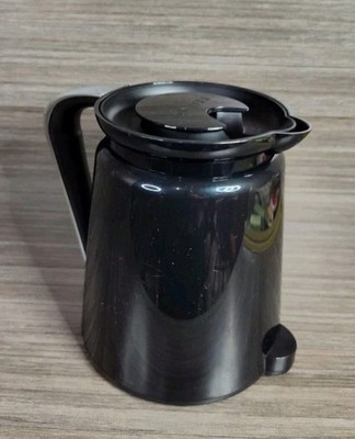 Keurig 2.0 Carafe POT / LID Only Plastic Black Silver 32oz Brewer Double-Walled