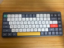 Nuphy Air75 v1 Mechanical Keyboard US Red Switch White Gray Unused Tested