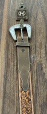 Roper Hand Tooled And Corner Stitched Size 34 Mens Belt