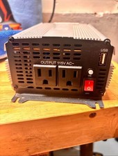 Power Inverter 120V AC Output Dual Outlet USB Port