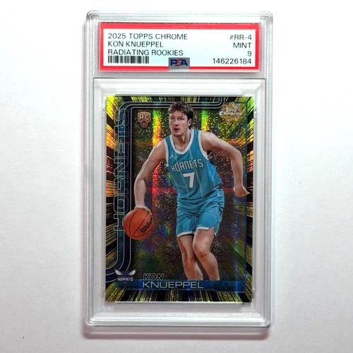2025 Topps Chrome Update Kon Knueppel Base (PSA 9)