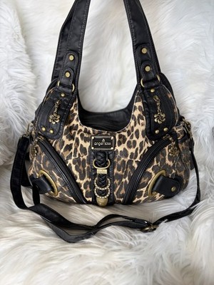   Angel Kiss Tasche Leopardenprint schwarz - Y2K Style / Baddie