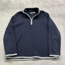 LL Bean Sweater Pull Over Men's XL Quarter Zip Sweater Loose Fit Heavyweight