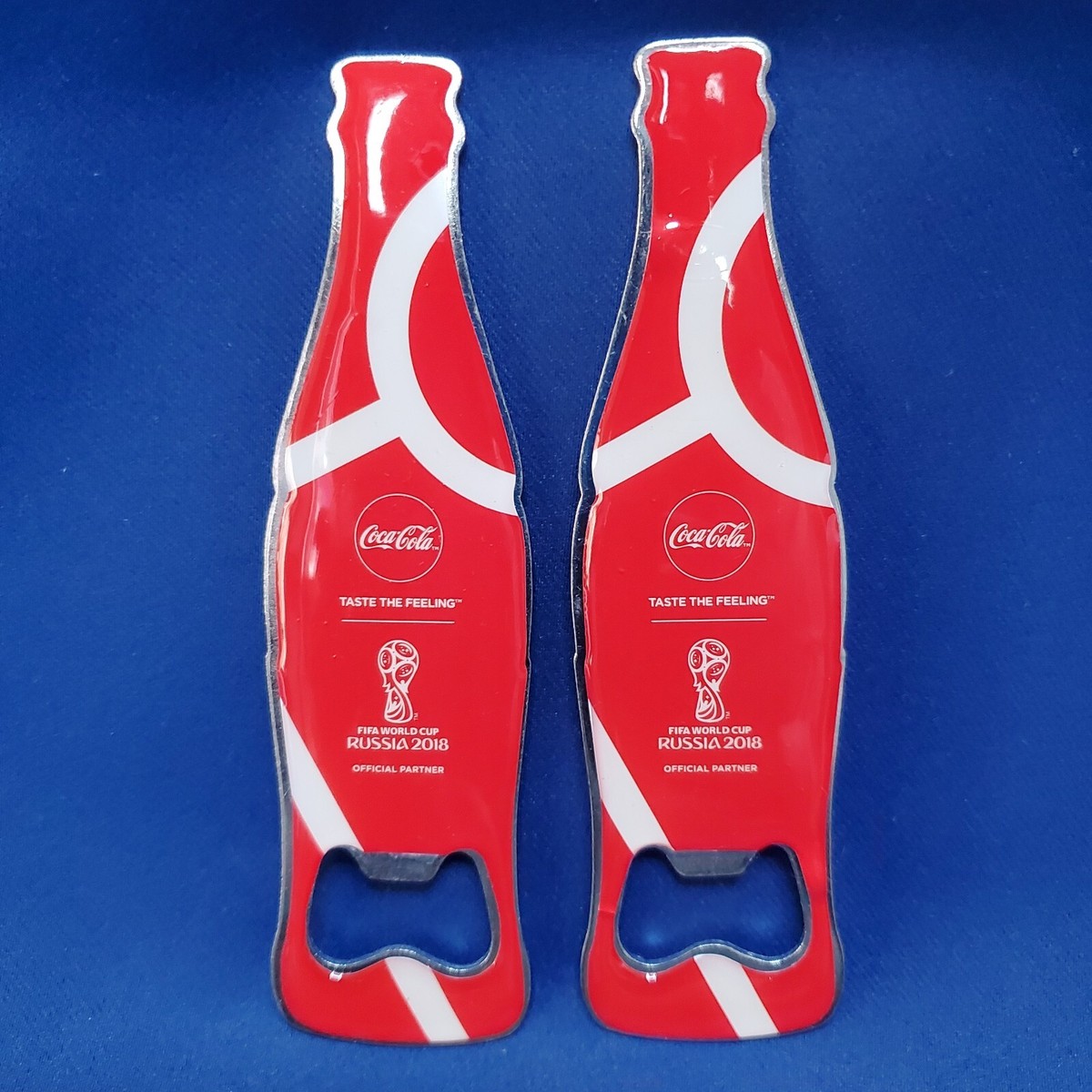 Coca Cola World Cup 2018 Bottle Opener FIFA Russia Red 2 PACK New