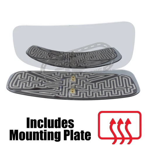 VW Crafter Chassis Cab 2017-> Heated Lower Wing Door Mirror Glass Passenger Side