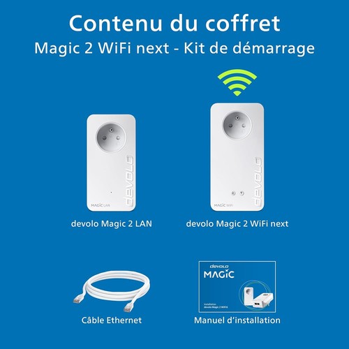 Devolo Magic 2 WiFi Starter Kit 2x Adaptateurs CPL WiFi-LAN - Bild 2 von 4