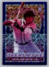2021 Panini Prizm OVERDRIVE Purple Velocity Rookie RC #11 Cristian Pache Braves