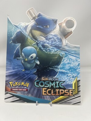 Pokemon Promotional Standup Display Sun & Moon Cosmic Eclipse Unused New