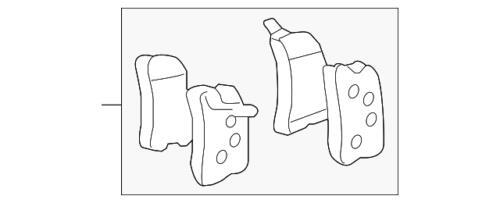 Pastillas de freno traseras para Toyota (N/P 04466-48020)