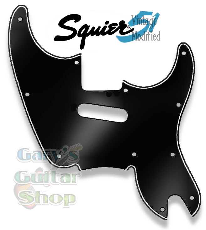 スクワイアー 51 by Fender ブラック 美品 New Black 3 Ply Pickguard for 2013- 2018 Squier '51 VM Made in USA