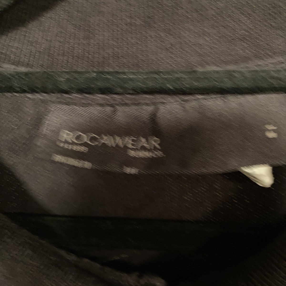 ROCAWEAR mens vintage Y2K polo t shirt black LARGE VGC White