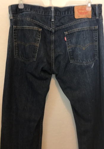 Levi Strauss Men’s 514 Jeans Size 36x34 Distressed - Picture 5 of 8
