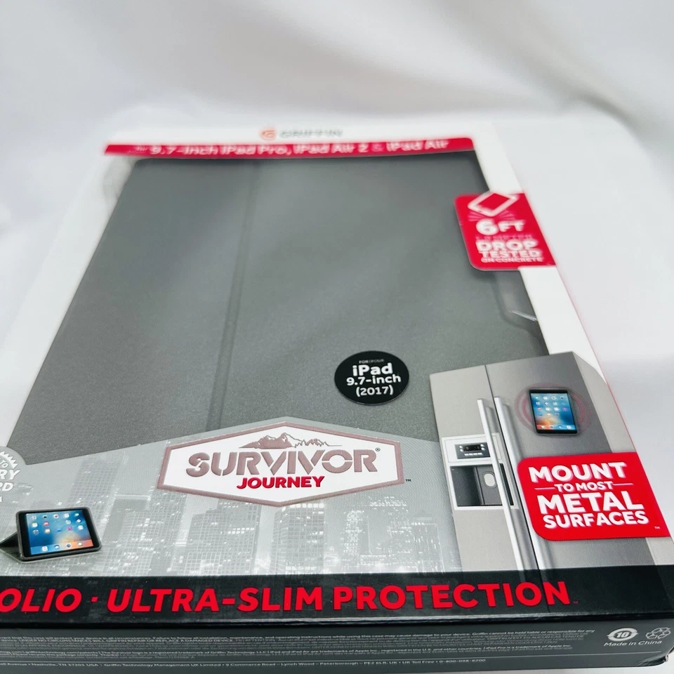 Funda tipo folio Griffin Survivor Journey ultra delgada para iPad Pro de 9,7 pulgadas, Air2 Foto 3 de 4