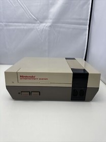 NES Console 2 Controllers - Zapper & Mario Bros./Duck Hunt Tested No Power Cord