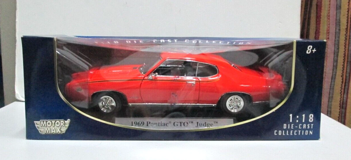 Motor Max 1969 Pontiac GTO Judge Red 1 18 Die Cast Collection