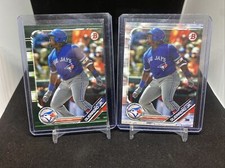 VLADIMIR GUERRERO JR. 2019 BOWMAN BASEBALL GREEN CAMO And BASE BP-1 LOT