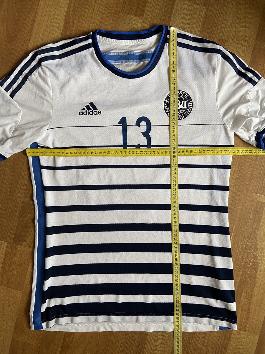 DENMARK 2014 2016 AWAY FOOTBALL SHIRT SOCCER JERSEY # 13