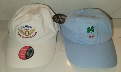 NWT Morris County Golf Club Hat Adjustable 2012 US Open Olympic Club LOT OF 2